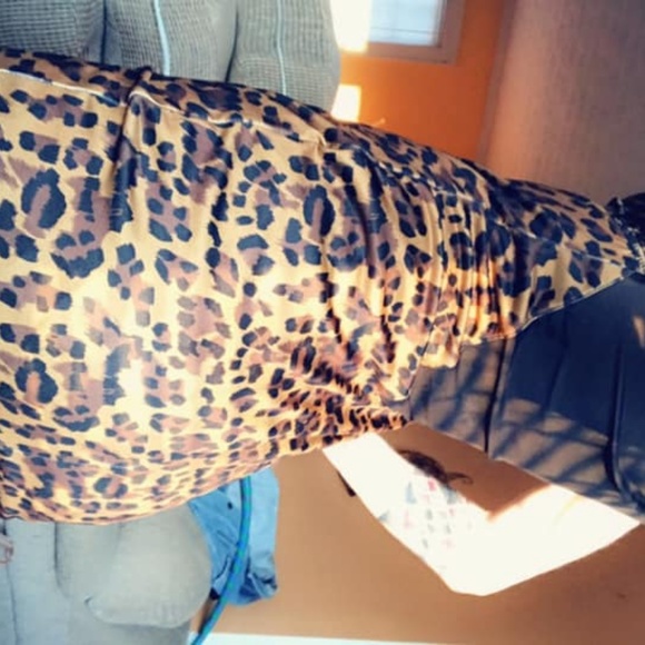 Womens cheetah print club dress, sz SM - Picture 4 of 5
